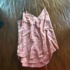 Pink Striped Women's Top